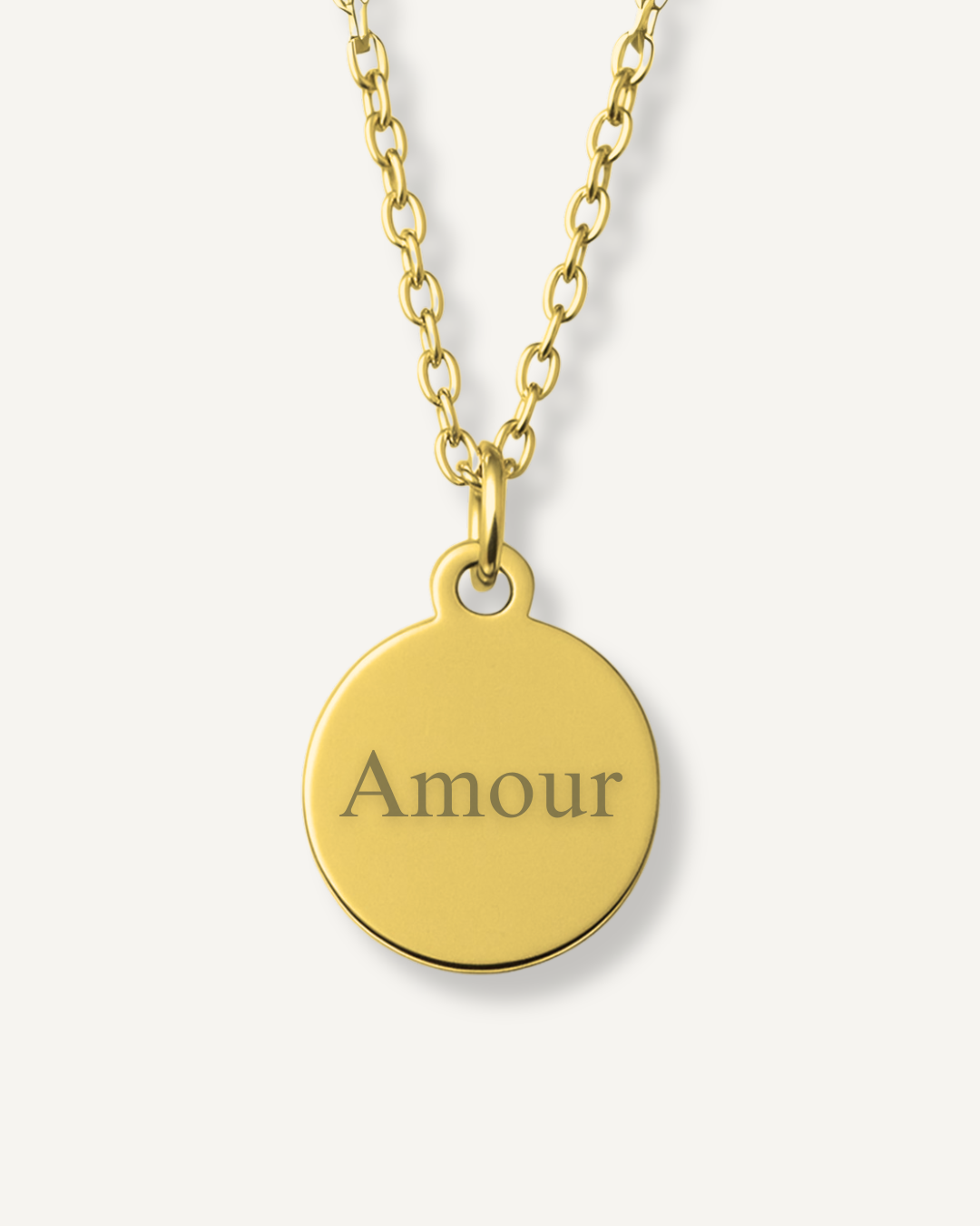 Médaillon personnalisable Or