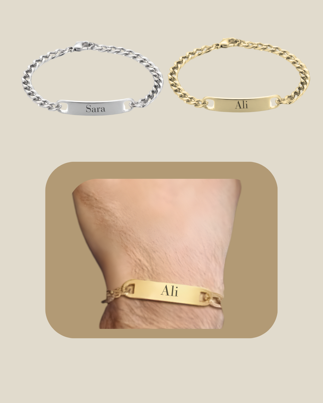 Bracelet homme personnalisable