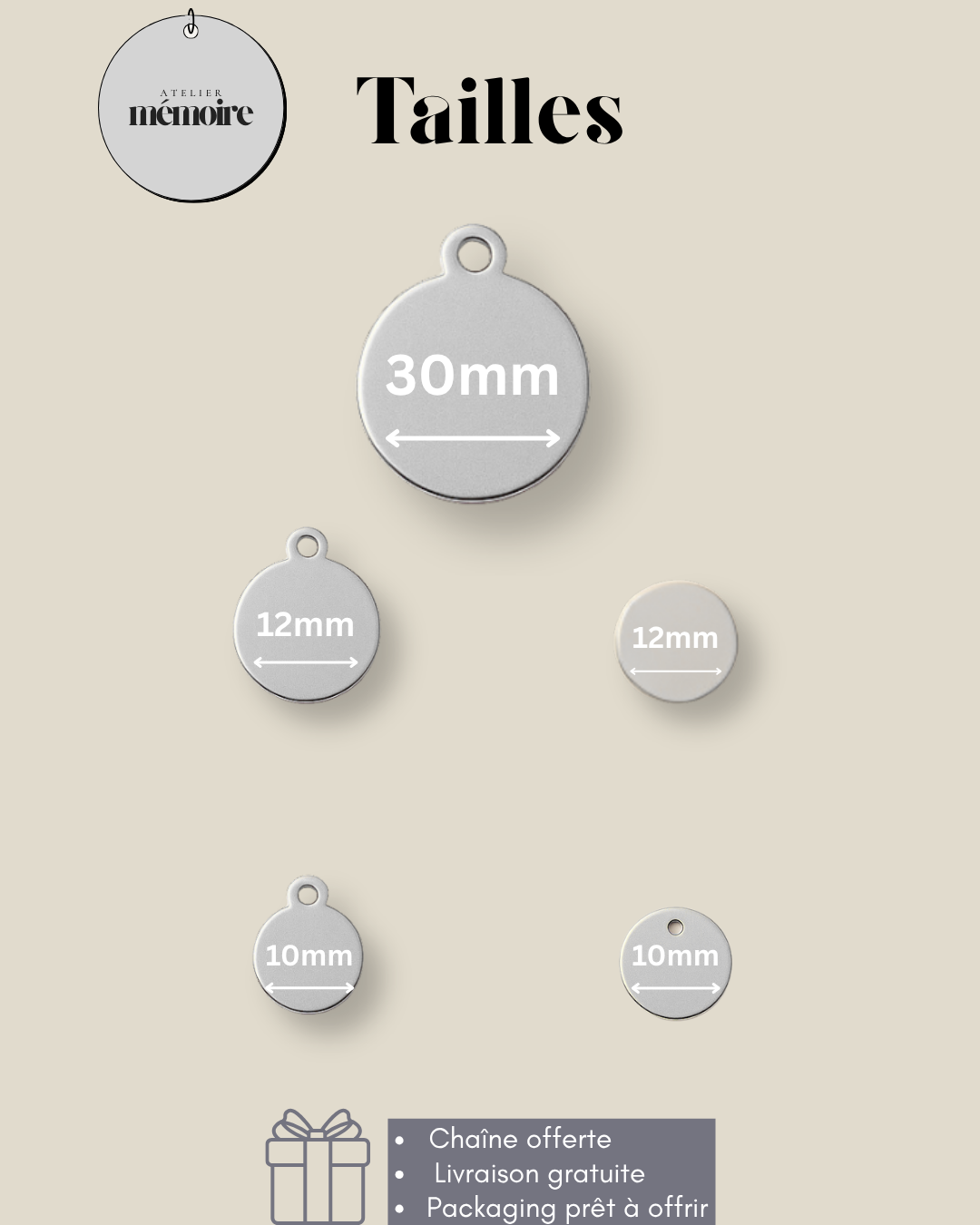 Médaillon personnalisable