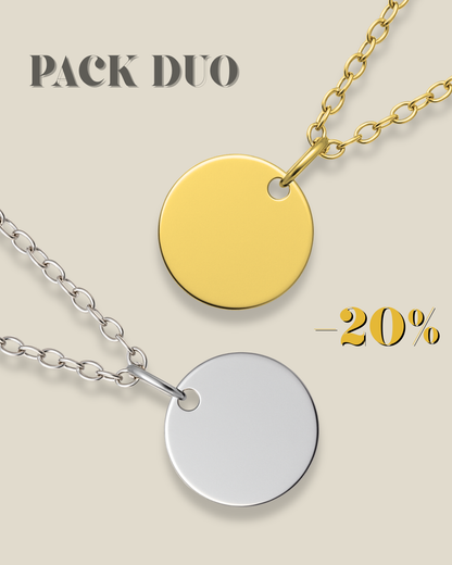 Duo Mémoire ✨ 2 médaillons -20%