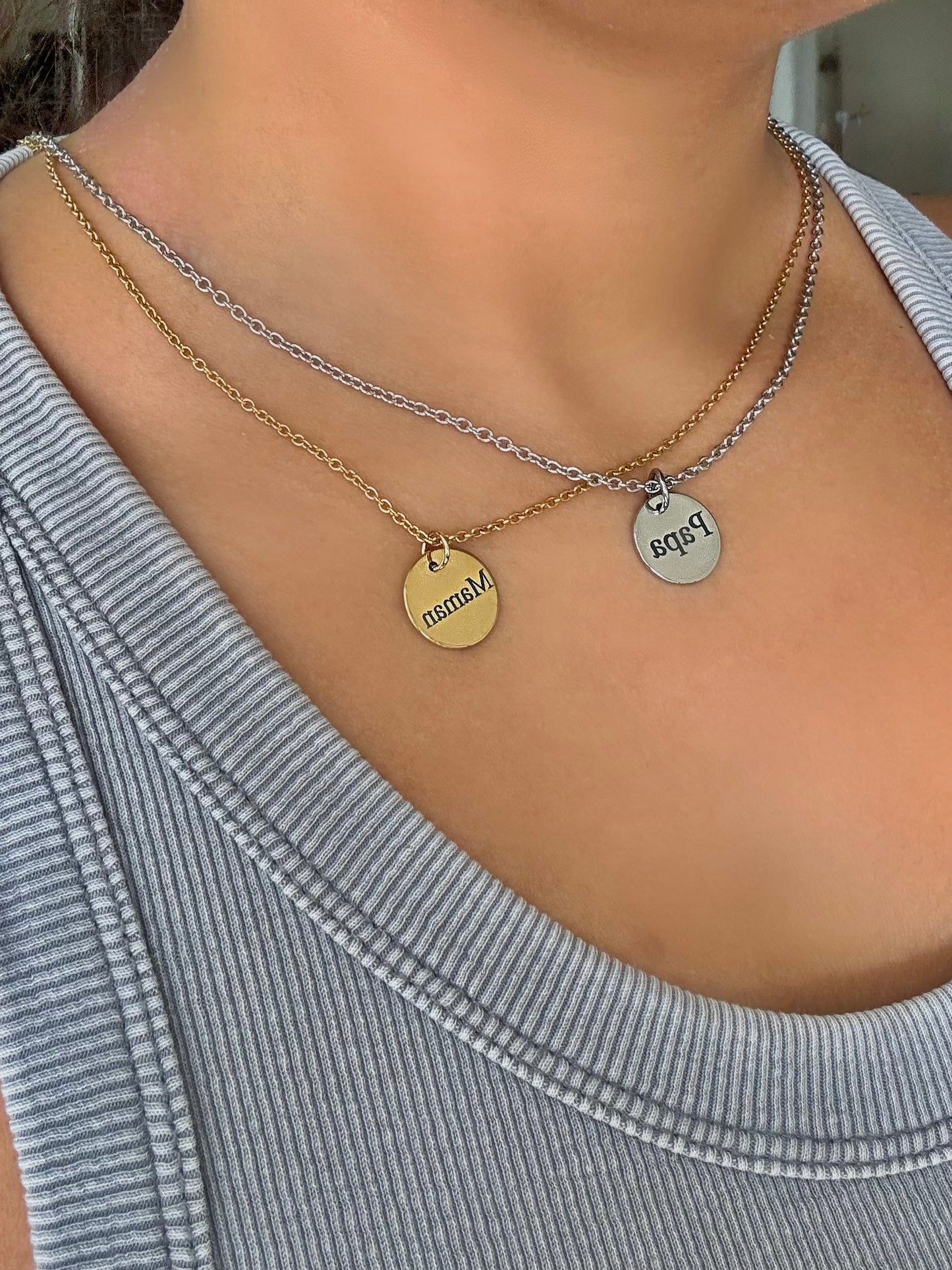 Duo Mémoire ✨ 2 médaillons personnalisés